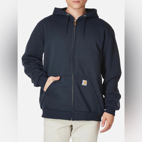 Carhartt Men's Rutland Thermal Lined Zip Front Sweatshirt Hoodie (Big & Tall) - Picture 2 of 11